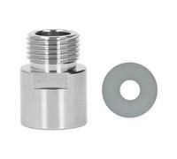 Adfaga Kit d'adaptateur de cylindre de soude de qualité supérieure, convertisseur de réservoir de CO2 en acier inoxydable TR214 femelle vers filetage mâle CGA320 pour machines à so