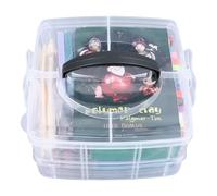 Adfaga Kit d'argile polymère 42 couleurs, ensemble de pâte à modeler avec 5 outils de spatule, pâte de jeu créative non éducative et sûre pour les enfants de 3 ans et plus