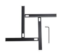 Adfaga Kit d'assemblage de rail de guidage professionnel pour le travail du bois, ensemble d'accessoires de scie à rail en alliage d'aluminium de 500 mm avec barres coulissantes ré