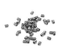 Adfaga Kit de 50 inserts filetés en acier inoxydable M1 6 x 0,35, manchons de réparation filetés, réducteurs et écrous de fixation pour pièces automobiles, machines hydrauliques, a (ZD)