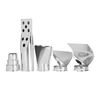 Adfaga Kit de buses de pistolet thermique 5 pièces, accessoires d'aérographe industriel haute température en acier inoxydable pour le soudage, les tubes thermorétractables et les p