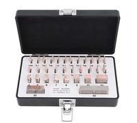 Adfaga Kit de mesure d'étalonnage de haute précision, ensemble de blocs en acier de 32 pièces avec étui de rangement pour l'ingénierie de précision, l'étalonnage des outils de trav