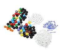 Adfaga Kit de modèle de Structure Atomique Chimique Ensemble de modèles moléculaires durables et colorés équipement de bâton de Balle pour Les étudiants du Cycle du secondaire