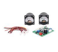 Adfaga Kit de Panneau de Compteur VU Professionnel avec rétroéclairage Chaud, Compteur de Niveau Audio de Haute précision et Carte de Pilote d'amplificateur pour système Audio Dome