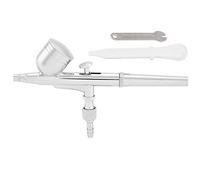 Adfaga Kit de pistolet aérographe professionnel à alimentation par gravité double action 7 CC avec buses de 0,2 mm, 0,3 mm, 0,5 mm pour œuvres d'art, nail art, peinture corporelle, (0.zm)