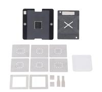 Adfaga Kit de pochoirs de reballage professionnel BGA, plate-forme de plantation en acier inoxydable, outil de réparation de haute précision pour BGA153 BGA169 BGA162 BGA186 BGA221