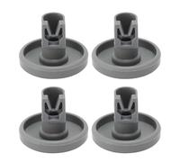 Adfaga Kit de remplacement de 4 roulettes pour lave-vaisselle, accessoires universels, solides, durables, lisses, pour lave-vaisselle AEG Favorit Privileg Zanussi, en plastique PP,