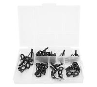 Adfaga Kit de réparation de Pointe de Canne à pêche, 40 pièces, Anneaux en céramique en Acier Inoxydable, Ensemble de Remplacement pour Cannes à pêche en mer, Bar, Truite, brochet,