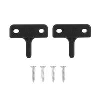 Adfaga Kit de séjour de Fixation de fenêtre Perges Plates Robustes Greenhouse Fenêtre Séjour Outil Facile Installation du Bord Lisse Plastique Safe 4,3 x 3,8 cm 2pcs