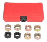 Adfaga Kit d'outils de refiletage de broche d'essieu Kit de nettoyage de réparation de filetage de qualité professionnelle pour broches de voiture 8 tailles courantes Construction