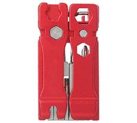 Adfaga Kit d'outils de réparation de vélo 19 en 1, ensemble d'outils de vélo multifonctionnels en acier inoxydable avec tournevis à clé hexagonale pour l'entretien des vélos de mon (Rouge)