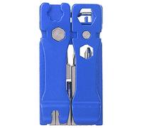 Adfaga Kit d'outils de réparation de vélo 19 en 1, ensemble d'outils de vélo multifonctionnels en acier inoxydable avec tournevis à clé hexagonale pour l'entretien des vélos de mon (Bleue)