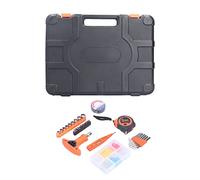 Adfaga Kit d'outils ménagers de qualité supérieure, 45 pièces, ensemble complet d'outils manuels de réparation pour les projets de bricolage, boîte de rangement durable en acier à