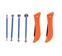 Adfaga Kit d'outils professionnels de calfeutrage de carrelage, ensemble complet de réparation de finition de joints de sol avec couteau ergonomique et tige pour les projets de rén