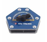 Adfaga Localisateur de soudage Outil de positionnement multi-angle puissant hexagonal commutable 15 20 kg FM4 S pour fixation de soudage de tuyaux en fer de plaque d'acier Aimant d