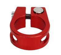 Adfaga Lot de 2 colliers de serrage pour tige de selle de vélo en alliage d'aluminium léger antirouille à dégagement rapide pour vélos de route de montagne, angle de hauteur réglab (Rouge)