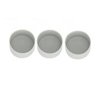 Adfaga Lot de 3 couvercles inférieurs de Bouteille d'eau en Silicone, antidérapants, Hautes températures, Anti-Rayures, pour la Maison, Le Bureau, Les Voyages, 7,2 cm de diamètre, (Grise)