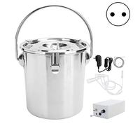 Adfaga Machine à traire électrique pour chèvres 3L Kit de traite à impulsion réglable portable avec doublure en silicone pour brebis et chèvres laitières Construction en acier inox