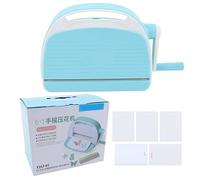 Adfaga Machine de gaufrage manuelle, outil de bricolage avec plateau pliable pour papier, cartes de vœux, livrets, matériau en fer ABS, largeur de film de 160 mm