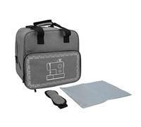 Adfaga Mallette de Transport pour Machine à Coudre, Sac de Rangement Multi-Poches en Tissu Oxford de Grande capacité pour Accessoires de Machine à Coudre pour l'artisanat de Voyage (Grise)