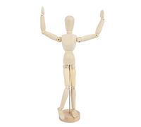 Adfaga Mannequin en bois articulé, modèle d'artiste, figurine flexible et posable, 12 pouces, pour dessin, photographie, décoration de bureau, maison, bureau, fournitures artisanal