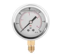 Adfaga Manomètre radial rempli d' à pression 1/4BSP pour l'industrie des machines en acier inoxydable et laiton 68 mm 0 4 bar 0 60 psi
