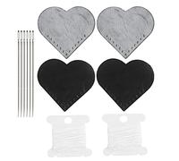 Adfaga Marque-pages en forme de coeur de coin de page en cuir rétro fait à la main marqueur de marque-page décoratif élégant pour les amateurs de lecture en cuir tanné végétal 5,5