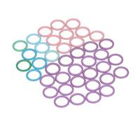 Adfaga Marqueurs de point ronds marqueurs de verrouillage au crochet marqueurs de tricot en métal durable couleur vive 40 pièces pour tricoter au crochet couture projets d'artisana