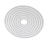 Adfaga Matrice de découpe en métal ovale gravée, pochoir décoratif pour bricolage, artisanat, album, carte en papier, mariage, acier au carbone, 12,3 x 10,3 cm