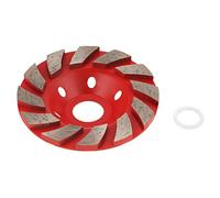 Adfaga Meule Diamantée 100mm Premium Disque Diamant Fritté Outil De Meulage Haute Performance pour Pierre De Béton Polissage Céramique Rouge 1PC