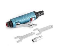 Adfaga Meuleuse d'air 1/4 pouces, polisseuse d'angle pneumatique, outil de meulage de, mini léger, haute vitesse pour métal, bois, plastique, argent, bleu, 23 000 tr/min (Bleue)