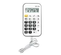 Adfaga Mini Calculatrice de Poche, Calculatrice de Fonction de Base Portable pour étudiants, Bureau avec Corde Tendance, matériau ABS léger et Durable, Petite Taille, Facile à tran (Noire)