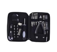 Adfaga Mini ensemble d'outils 100 pièces Kit d'outils de réparation domestique avec embouts de tournevis Ruban à mesurer Clés hexagonales Pinces -utilitaire pour l'amélioration de