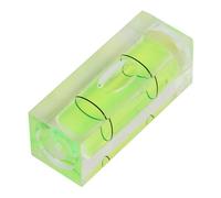 Adfaga Mini Niveau à Bulle Niveau à Bulle Carré Haute Précision Petit Outil de Niveau pour Instruments de Précision de Tête de Caméra Matériau Acrylique ABS 15x15x40mm Paquet de 5