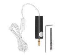 Adfaga Mini perceuse à main électrique, outil rotatif de précision professionnel alimenté par USB avec 3 forets, clé hexagonale pour la fabrication de bijoux, modélisme, artisanat,