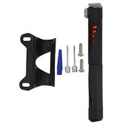 Adfaga Mini Pompe à vélo Portable Universelle avec Valve Schrader, gonfleur de Pneu de vélo, Pompe compacte en Alliage d'aluminium pour Cyclisme sur Route, Montagne, Utilisation d' (Noir Rouge)