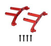 Adfaga Mise à niveau En Alliage D'aluminium Avant Arrière Shell Piliers pour Typhon Big Rock Senton Granit 3S 1/10 Échelle RC Voitures Durable En Métal De Voiture Shell Colonn (Rouge)