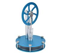Adfaga Modèle de Moteur Stirling Mini Moteur à air Chaud Jouet Scientifique éducatif Outil d'apprentissage de la Physique pour étudiants Enseignants ingénieurs Aluminium Bleu 13x9