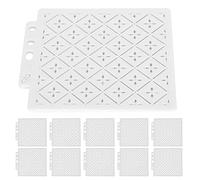 Adfaga Modèles de peinture de modèle Mandala Supplies d'artisanat d'art réutilisables pour les projets faits à la main Carte Making Wall Decoration Material Material 10pcs Set 14cm