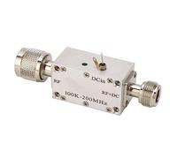 Adfaga Module amplificateur à large bande RF, bloqueur DC, alimentation coaxiale en alliage d'aluminium pour lecteur de Modulation optique 0.1 200MHz 1A