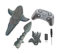 Adfaga Mosasaurus RC Bateau Dinosaure télécommandé avec Batterie Rechargeable de contrôle Longue Distance 2,4 GHz pour Adultes Piscine Lac Playtime Composants électroniques en plas