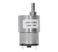 Adfaga Moteur à engrenages CC avec encodeur Hall 24 V 7 tr/min Moteur de réduction à engrenages en aluminium en laiton à faible bruit à couple élevé pour serrures électroniques rob