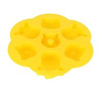 Adfaga Moule de dessin animé en silicone jaune bricolage fait à la main gâteau chocolat moule à biscuits pour la cuisson cuisine sain sûr qualité alimentaire multi-usages silicone