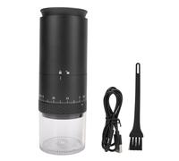 Adfaga Moulin à café électrique rechargeable par USB, 38 réglages de mouture, capacité de 110 ml, portable et léger, idéal pour la maison, le bureau et les voyages. Fabriqué en pla (Noire)