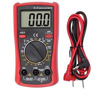 Adfaga Multimètre numérique Multimètre électronique LCD Testeur de courant de résistance de tension Compteur Performance stable Conception de poche portable de haute précision pour