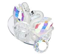 Adfaga Nail Art Dappen Dish Élégant Verre Acrylique Liquide Tasse avec Cygne Design pour Salon de Manucure Professionnel Usage Domestique Photographie Prop Cristal K5 Verre Compren