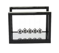 Adfaga Newton Cradle Balance Balls Balançoire en Acier Inoxydable avec Base Miroir pour décoration de Bureau, soulagement du Stress et Booster de productivité