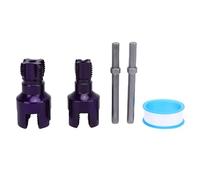 Adfaga Outil de coupe de filetage de tuyau de qualité professionnelle 1/2" 3/4" Ensemble de filetage interne externe avec tige hexagonale pour plomberie CVC et travaux électriques