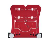 Adfaga Ouvre-trou de charnière de 35 mm, en alliage d'aluminium, perforateur de trou de charnière professionnel, guide de perçage de trous pour le travail du bois, localisateur pou (Rouge)