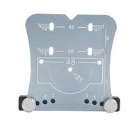 Adfaga Ouvre-trou de charnière de 35 mm, en alliage d'aluminium, perforateur de trou de charnière professionnel, guide de perçage de trous pour le travail du bois, localisateur pou (Argent)